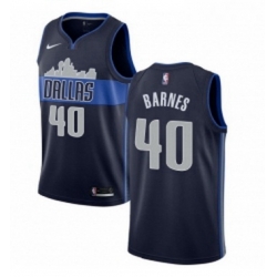 Womens Nike Dallas Mavericks 40 Harrison Barnes Authentic Navy Blue NBA Jersey Statement Edition