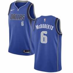 Youth Nike Dallas Mavericks 6 Josh McRoberts Swingman Royal Blue Road NBA Jersey Icon Edition 