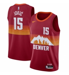 Men Denver Nuggets Nikola Jokic Nike Red 2020 21 Swingman Player Jersey