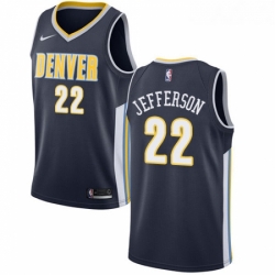 Womens Nike Denver Nuggets 22 Richard Jefferson Swingman Navy Blue Road NBA Jersey Icon Edition 