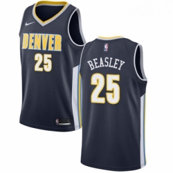 Youth Nike Denver Nuggets 25 Malik Beasley Authentic Navy Blue Road NBA Jersey Icon Edition