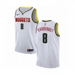 Youth Nike Denver Nuggets 8 Jarred Vanderbilt Swingman White NBA Jersey Association Editio