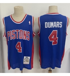 Men Detroit Pistons 4 Joe Dumars Blue 1988 89 Hardwood Classics 