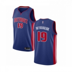 Youth Detroit Pistons 19 Sviatoslav Mykhailiuk Swingman Royal Blue Basketball Jersey Icon Edition 