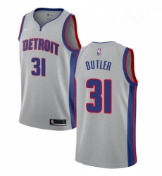 Youth Nike Detroit Pistons 31 Caron Butler Swingman Silver NBA Jersey Statement Edition