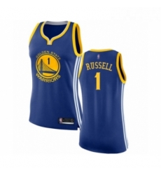 Womens Golden State Warriors 1 DAngelo Russell Swingman Royal Blue Basketball Jersey Icon Edition 