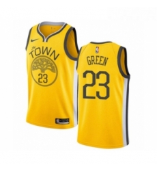 Womens Nike Golden State Warriors 23 Draymond Green Yellow Swingman Jersey Earned Edition