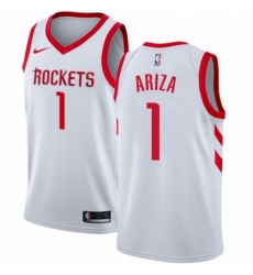 Mens Nike Houston Rockets 1 Trevor Ariza Authentic White Home NBA Jersey Association Edition