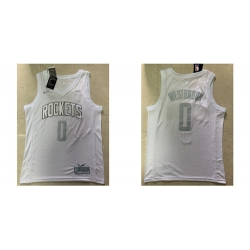 Rockets 0 Russell Westbrook White 2020 Nike MVP Swingman Jersey