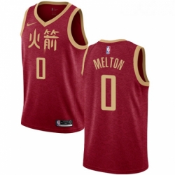 Womens Nike Houston Rockets 0 DeAnthony Melton Swingman Red NBA Jersey 2018 19 City Editi