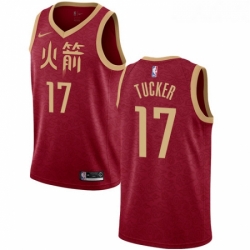 Youth Nike Houston Rockets 17 PJ Tucker Swingman Red NBA Jersey 2018 19 City Edition 