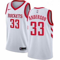 Youth Nike Houston Rockets 33 Ryan Anderson Authentic White Home NBA Jersey Association Edition