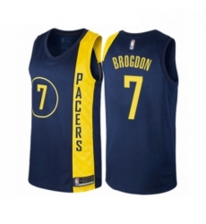 Womens Indiana Pacers 7 Malcolm Brogdon Swingman Navy Blue Basketball Jersey City Edition 