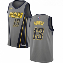 Youth Nike Indiana Pacers 13 Paul George Swingman Gray NBA Jersey City Edition