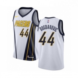 Youth Nike Indiana Pacers 44 Bojan Bogdanovic White Swingman Jersey Earned Edition 