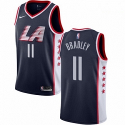 Mens Nike Los Angeles Clippers 11 Avery Bradley Swingman Navy Blue NBA Jersey City Edition 