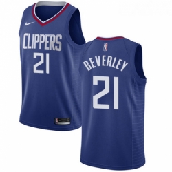 Womens Nike Los Angeles Clippers 21 Patrick Beverley Swingman Blue Road NBA Jersey Icon Edition 