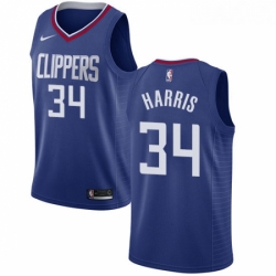 Womens Nike Los Angeles Clippers 34 Tobias Harris Swingman Blue Road NBA Jersey Icon Edition 