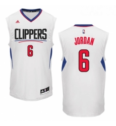 Youth Adidas Los Angeles Clippers 6 DeAndre Jordan Authentic White Home NBA Jersey