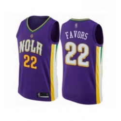 Womens New Orleans Pelicans 22 Derrick Favors Swingman Purple Basketball Jersey City Edition 