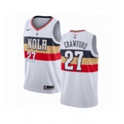 Womens Nike New Orleans Pelicans 27 Jordan Crawford White Swingman Jersey Earned Edition 