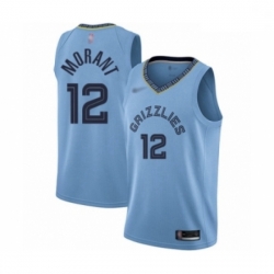 Grizzlies 12 Ja Morant Light Blue Basketball Swingman Statement Edition Jersey