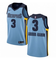 Mens Nike Memphis Grizzlies 3 Shareef Abdur Rahim Swingman Light Blue NBA Jersey Statement Edition