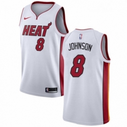 Womens Nike Miami Heat 8 Tyler Johnson Swingman NBA Jersey Association Edition 