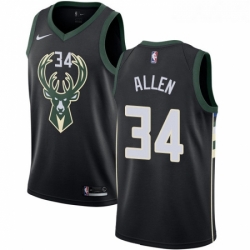 Youth Nike Milwaukee Bucks 34 Ray Allen Swingman Black Alternate NBA Jersey Statement Edition