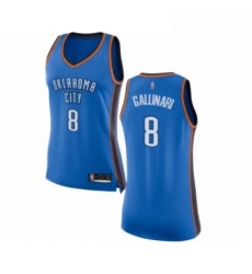 Womens Oklahoma City Thunder 8 Danilo Gallinari Swingman Royal Blue Basketball Jersey Icon Edition 