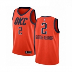 Youth Oklahoma City Thunder 2 Shai Gilgeous Alexander Orange Swingman Jersey Earned Edition 