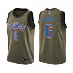 Youth Oklahoma City Thunder 6 Hamidou Diallo Swingman Green Salute to Service Basketball Jersey 