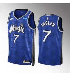 Men Orlando Magic 7 Joe Ingles Blue 2023 24 Classic Edition Stitched Basketball Jersey