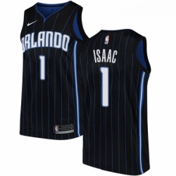 Womens Nike Orlando Magic 1 Jonathan Isaac Swingman Black Alternate NBA Jersey Statement Edition