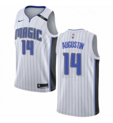 Womens Nike Orlando Magic 14 DJ Augustin Authentic NBA Jersey Association Edition