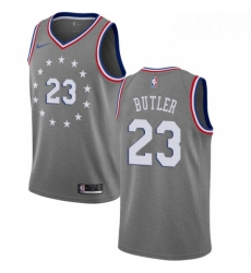 Youth Nike Philadelphia 76ers 23 Jimmy Butler Swingman Gray NBA Jersey City Edition 