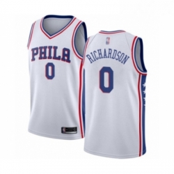 Youth Philadelphia 76ers 0 Josh Richardson Swingman White Basketball Jersey Association Edition 