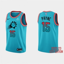 Men Phoenix Suns 15 Cameron Payne 2022 23 Blue City Edition Stitched Basketball Jersey