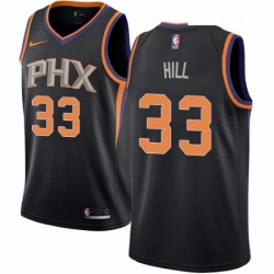 Womens Nike Phoenix Suns 33 Grant Hill Authentic Black Alternate NBA Jersey Statement Edition