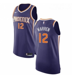 Youth Nike Phoenix Suns 12 TJ Warren Authentic Purple Road NBA Jersey Icon Edition