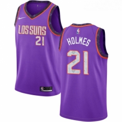 Youth Nike Phoenix Suns 21 Richaun Holmes Swingman Purple NBA Jersey 2018 19 City Edition 