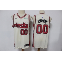 Blazers 00 Carmelo Anthony Cream 2019 20 Nike Swingman Jersey