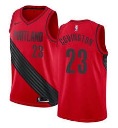 Men Nike Portland Blazers 23 Robert Covington Red Statement Edition NBA Swingman Jersey