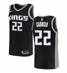 Mens Nike Sacramento Kings 22 Bruno Caboclo Authentic Black NBA Jersey Statement Edition 