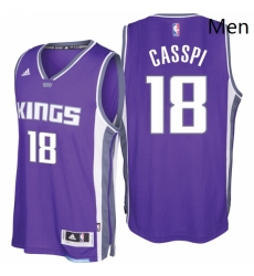 Sacramento Kings 18 Omri Casspi 2016 17 Seasons Purple Road New Swingman Jersey 