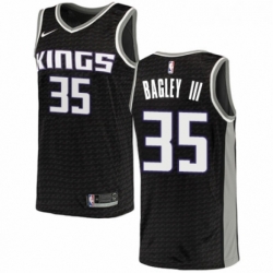 Youth Nike Sacramento Kings 35 Marvin Bagley III Swingman Black NBA Jersey Statement Edition 