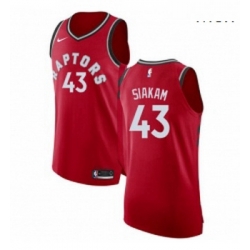 Mens Nike Toronto Raptors 43 Pascal Siakam Authentic Red Road NBA Jersey Icon Edition