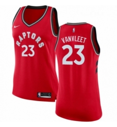 Womens Nike Toronto Raptors 23 Fred VanVleet Authentic Red NBA Jersey Icon Edition 