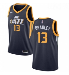 Womens Nike Utah Jazz 13 Tony Bradley Swingman Navy Blue Road NBA Jersey Icon Edition 