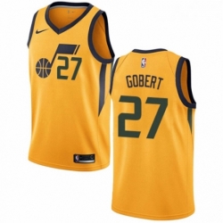 Womens Nike Utah Jazz 27 Rudy Gobert Swingman Gold NBA Jersey Statement Edition